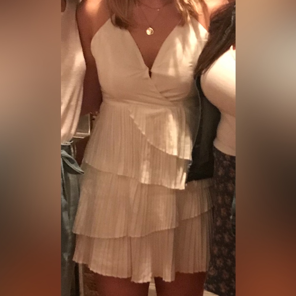 HELLO MOLLY TIERED RUFFLE DRESS